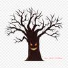 Halloween Dead Tree Tree Silhouette Iron On Heat Transfer Printing Vinyl Patches Sticker for Clothes DIY Appliques Washable Patches