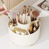 Makeup Brush Holder Large Capacity Multiple Compartments Multi-angle Rotating Countertop Cosmetic Organizer