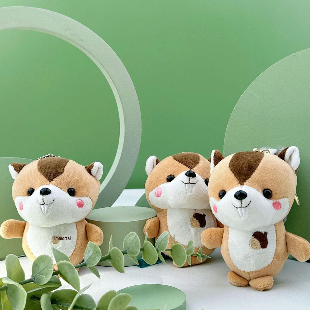Adorable Squirrel Plush Keychain Toy - Perfect Children's Gift