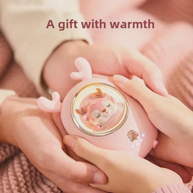 Cartoon Mini Hand Warmer & Power Bank: USB, Portable, Explosion-Proof
