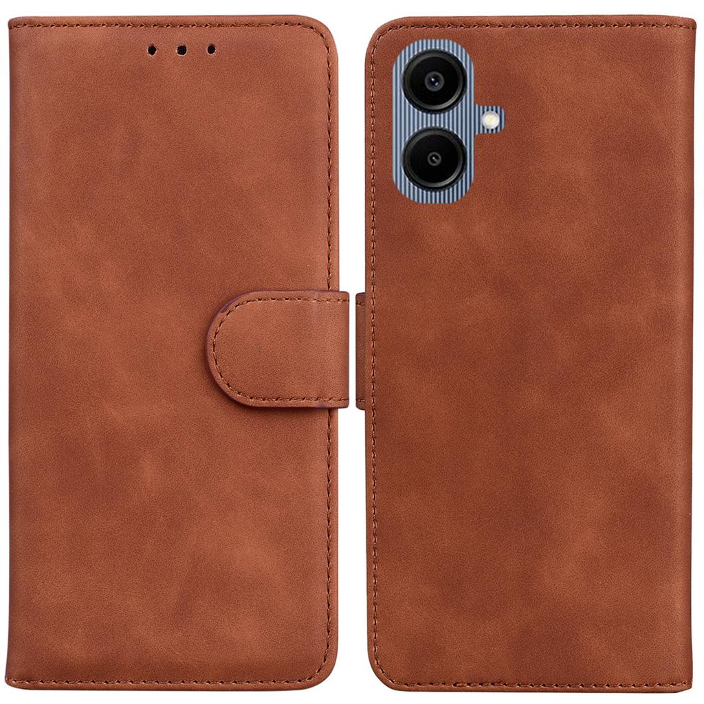 For Samsung Galaxy A07 5G Case Solid Color Leather Wallet Phone Cover