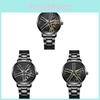 Mens Fashion Alloy Quartz Watch With Rotatable Dial For Casual Wear
