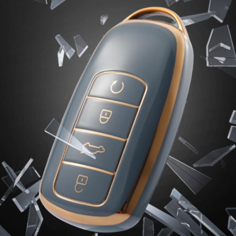 Для Chery Tiggo 8 Pro Tiggo 8plus New 5 Plus 7pro Мягкий ТПУ автомобильный чехол для смарт-ключа чехол в виде ракушки, сумка для ключей, протектор