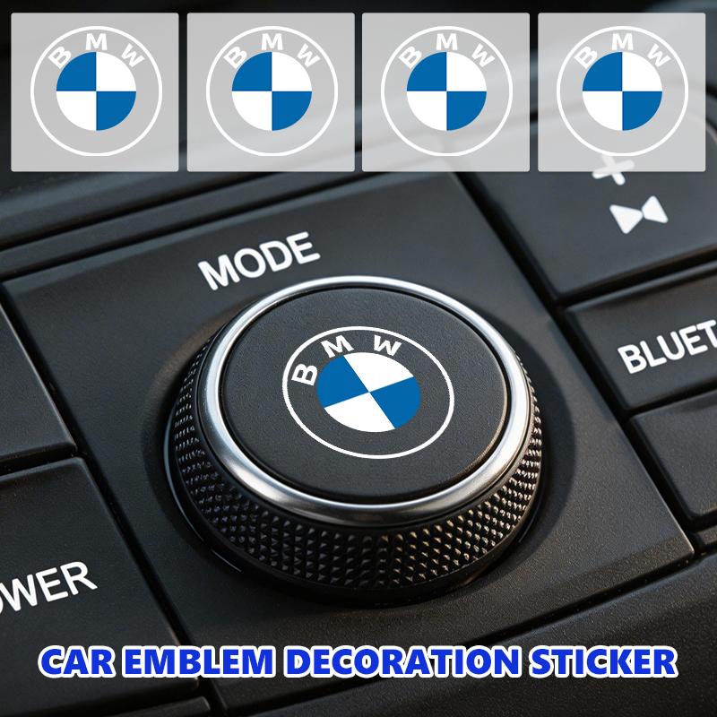 BKSN4 Car Logo Sticker Crystal Auto Stickers Fuel Tank Decor Accessories For BMW Performance M E87 E30 E46 E28 F35 G20 E93 F20 X3 X