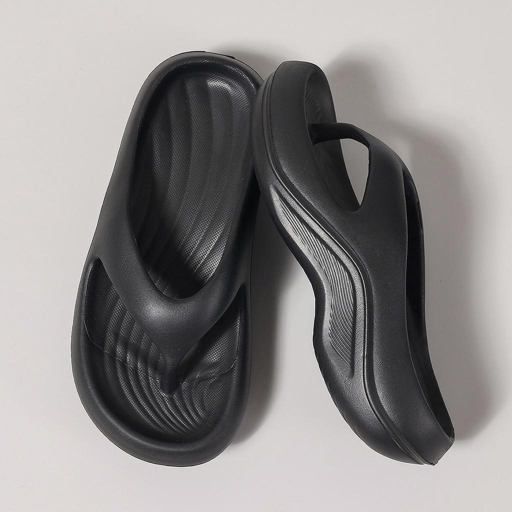 Women Fashion Flip Flops Summer Platform Shoes Soft EVA Solid Color Girls Beach Home Slippers Thick Sole Slip-on Sandals