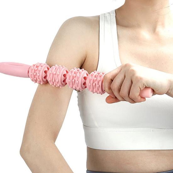 Massage Roller Muscle Sore Pain Relief Deep Tissue Relaxation Physical Therapy Hand Waist Leg Arm Belly Back Full Body Roller Massager Stick
