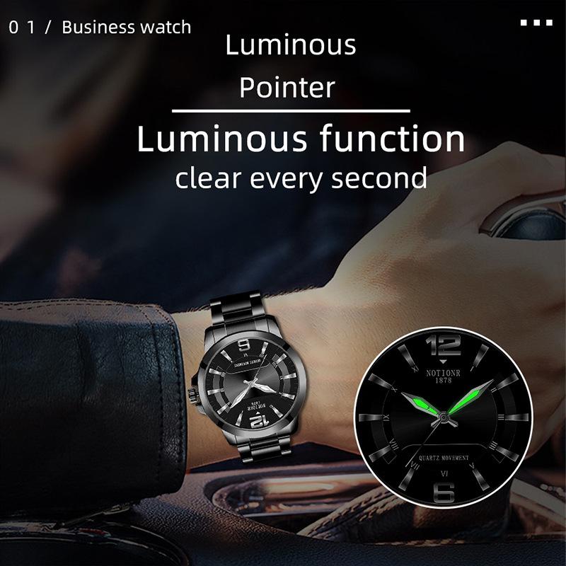 Luxury Fashion Men's Watch Simple Men's Watch Quartz Watch Stainless Steel Watch Casual Sports Men's watch