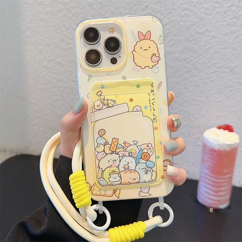 Cute Japanese Corner Creature Phone Case IPhone 16 Pro Max 15 14 13 12 11 Silicone Shockproof Cover