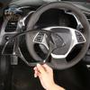 Для Chevrolet Corvette C7 2014- ABS Углеволокно Наклейка Декоративная Рамка Рулевого Колеса Автомобиля Аксессуары для Интерьера Автомобиля
