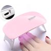6W Mini Nail Dryer LED UV Light Portable Home Manicure Lamp With USB Cable for Gel Based Manicuring Nail Tool