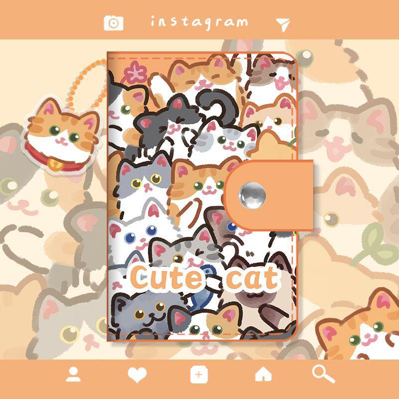 Korean Style Leather Card Holder: Women's Large Capacity Anti-Magnetic Purse with Multi-Card Slots and Coin Storage.