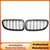 For BMW E92 E93 Facelift 316i 320d 320i 323i 325d 325i 2010-2014 Front Kidney Racing Grille 1Pair Glossy Black Car Sport Grill