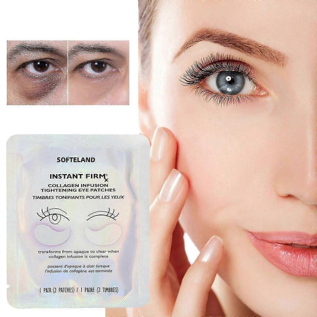 Instant Firm Collagen Infusion Tightening Eye Patches, Collagen Eye Patch - Anti-Wrinkle Treatment, Niacinmide & Caffeine