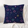 Classic Stars Cushion Cover Natural Linen Organic Fabric DoubleSided Printing Sofa Home Decor Gift Pillow Cover