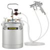 Commercial Paint Pressure Tank 2.5 Gallons Pressure Pot Tank 10L Pressure Paint Pot Feed Spray Gun 1.5mm Nozzle Paint Sprayer for 10L Capacity