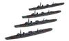 HMA 1/2000 Japanese Navy Kagero-class Destroyer Set of 4 Resin Kits, Molded In Color