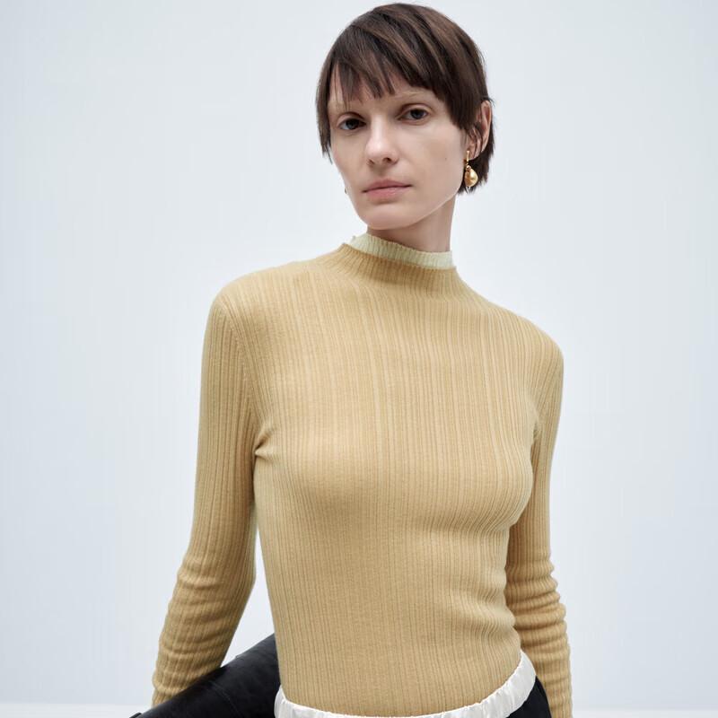 Edition Women's Ribbed Wool Cashmere Sweater (EBC4SWT032)