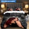 pop music Dua Lipa 3pcs K-pop music group Bedding set,Ideal for Bedroom, Dormitory,Including Duvet Cover And 2pcs Pillowcases,Fan gifts