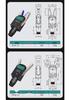 Double-Acting Pneumatic Needle-Nose Gripper GE20B-20 for Robotic Arm and Water Jet Applications