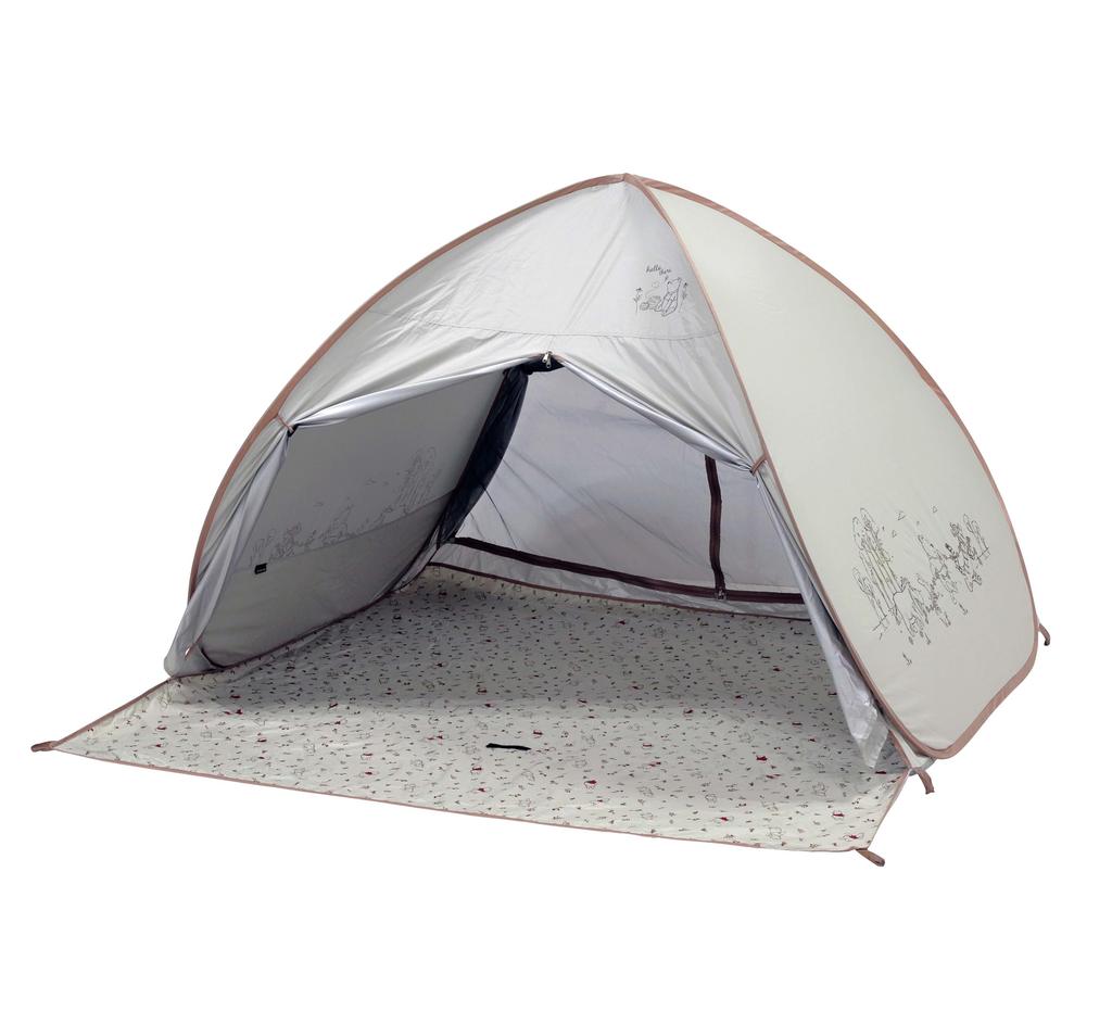 Палатка CAPTAIN STAG Disney Палатка Пляжная палатка Палатка Защита от ультрафиолета Полностью закрытая 3-4 примерно татами 6 колышков и сумка для переноски в комплекте Винни