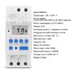 Electronic Weekly 7 Days Programmable Digital Industrial Time Switch Relay Timer Control AC 220V 16A Din Rail Mount