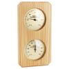 Wooden Sauna Hygrothermograph Golden Plate 0 To 120 Celsius 0 To 100 Humidity Sauna Thermometer for Indoor Family