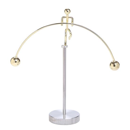 Art Sculpture Interactive Kinetic Decoration Surfing Figure Skier Balancing Tabletop