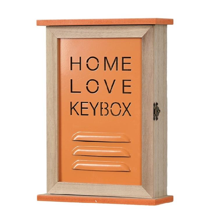 Wooden With Wall Key Cabinet Mail Slot Bucolic Home Organizers Space Saving Design Natural Finish Concealed Storage Compartment For Entryway