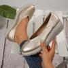 Женские модные туфли на танкетке 2026 Весна Лето Легкие лоферы на платформе Женские Мягкая подошва Комфорт Повседневная обувь Большой размер 42