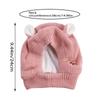Милая вязаная шапка для собаки, зимняя балаклава для собаки с красивыми ушками, вязаная зимняя собачья голова для собак, товары для домашних животных