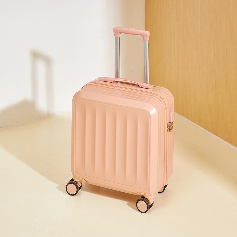 Lightweight Carry-On Luggage with Silent Wheels & Combo Lock for Students & Women