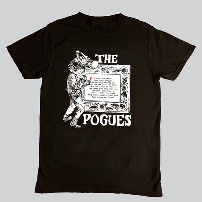 Коллекция Футболка с коротким рукавом группы The Pogues Унисекс Концертная S-5XL AR523 Унисекс Футболка