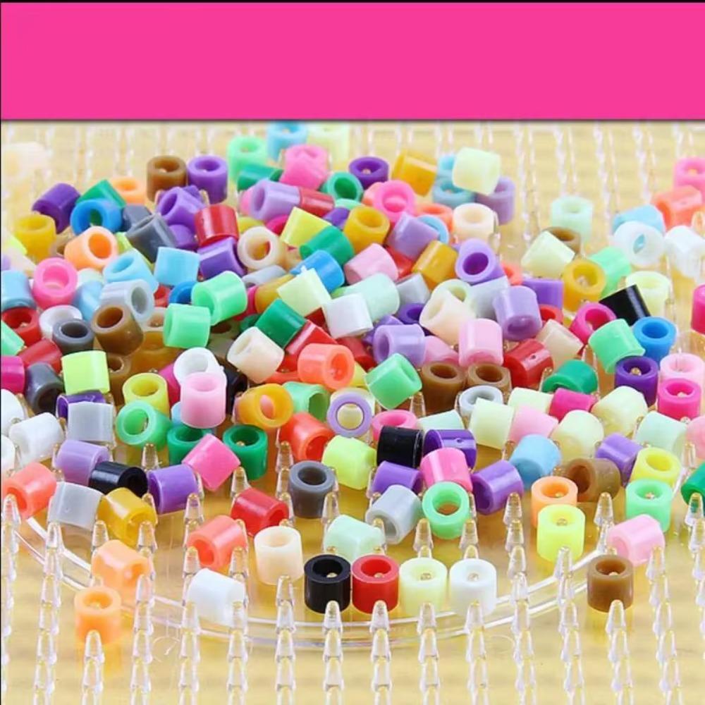 1000pcs Handmade Craft Mini Perler Hama Beads 2.6mm Fused Beads 3D Puzzle Beads Children Learning