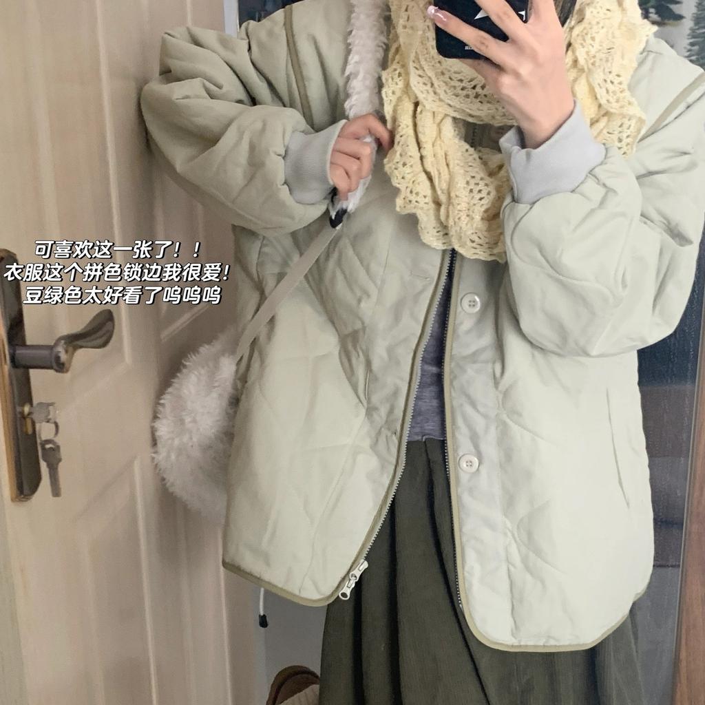 Утепленная куртка женская зимняя новая утепленная куртка женская 2024 маленькая зимняя одежда Японская утепленная куртка