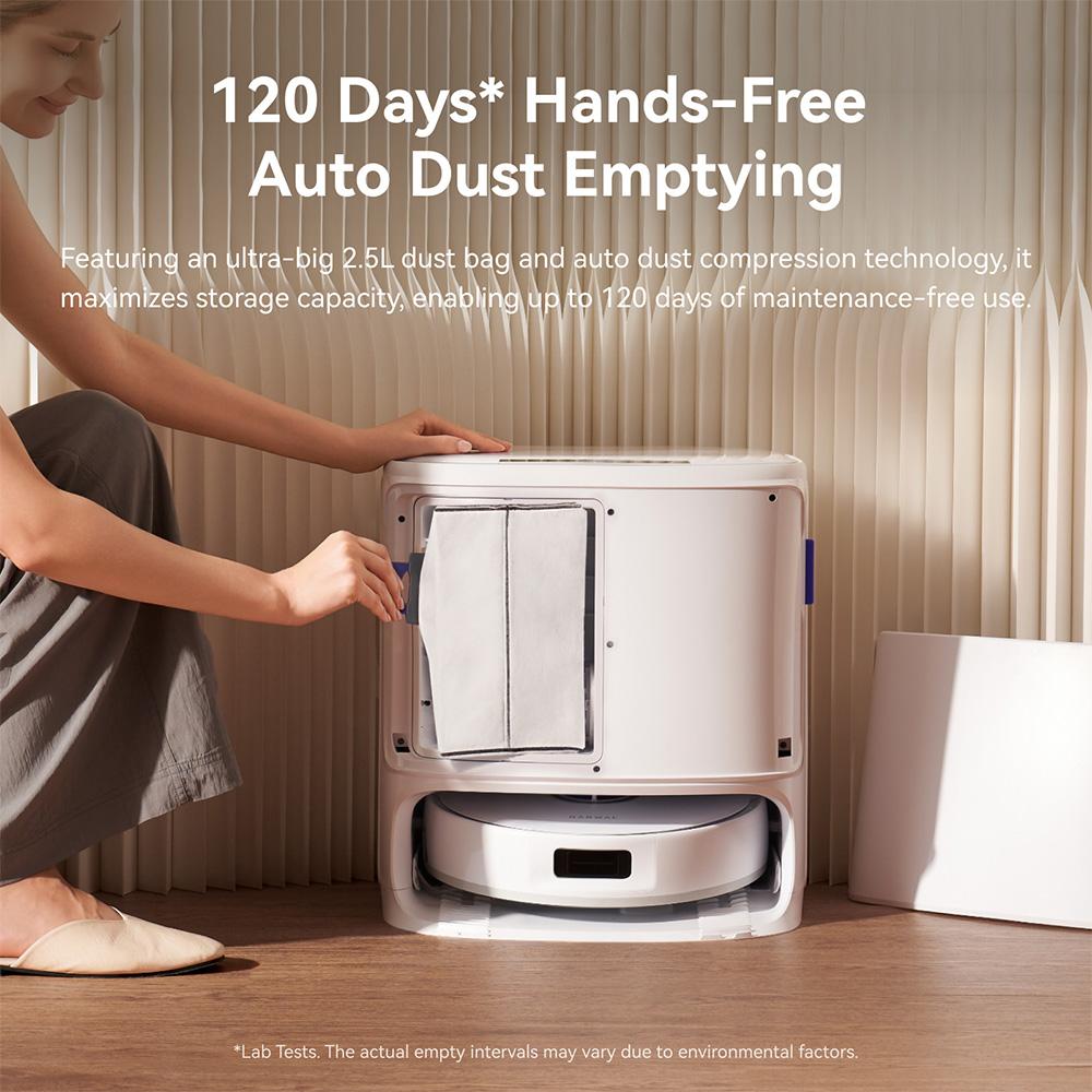 Робот-пылесос Narwal Freo X10 Pro, Робот-швабра без запутывания, Мощное всасывание 11000 Па, Самоочистка, Автоматическая стирка швабры, Автоматическая сушка