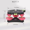ARTCISE Leveling Base Tripod Head Plate Degree Precision Adjustment Bracket Bubble Level Three Wheel Precision Adjustment Camera Leveler Stand 3 Axis