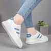 Модная женская повседневная обувь, лаконичные дышащие белые женские туфли, удобные кроссовки на платформе для бега, трендовая универсальная обувь для сноуборда 2024 года