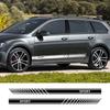 Боковые наклейки на двери автомобиля для Volkswagen GOLF 4 5 6 7 Спортивные полосы Racing Стиль Виниловая пленка Декор Наклейки Аксессуары для тюнинга авто