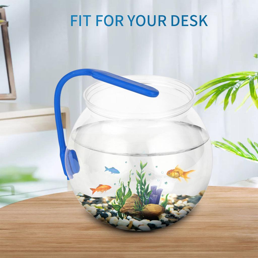 Plastics Fish Bowls Round Aquarium Transparent Fish Keepers Fishbowls One-piece Construction Shatterproof Starter Kit