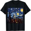British Shorthair Cat Starry Night - British Shorthair Cat T-Shirt