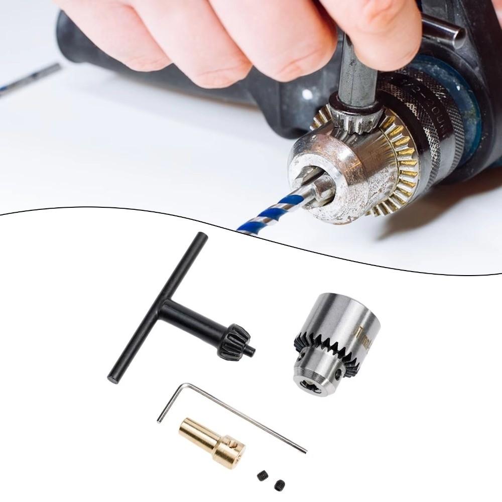 4Pcs/Set Connecting Rod Drill Chuck Adaptor Electric Drill Chuck  Micro Motor Drill