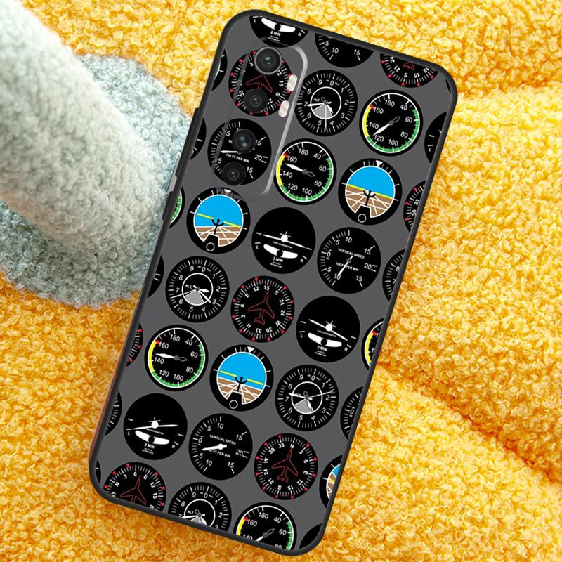 Aviation Aeroplane Pilot Cockpit Case For POCO X3 X4 X5 F5 Pro M5s C40 F4 GT F3 Cover For Xiaomi 12T 11T Pro 12 13 Lite 12X