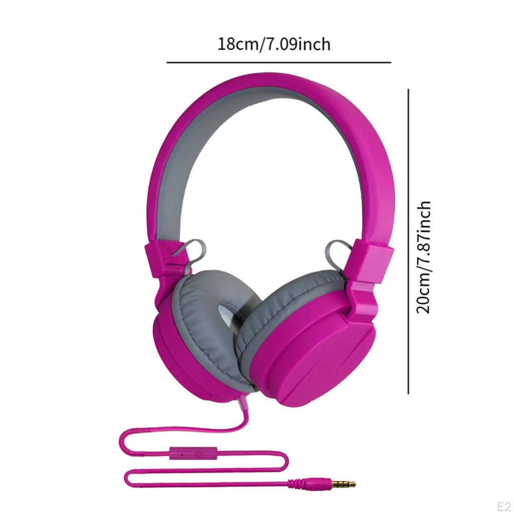 Over Ear Headphone Wired Headset Gifts Listening Music Home Professional Office Gaming with 3.5mm