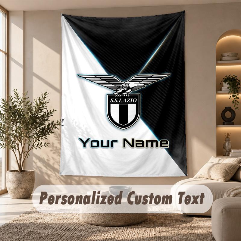 Tapestry Custom Name Text, Wall Hanging Tapestry Home Room DecorLazio FC