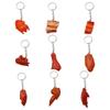 PVC Chicken Wings Trotters Bag Pendant Fast Food Key Ring Simulation Food Keychains Fashion Jewelry