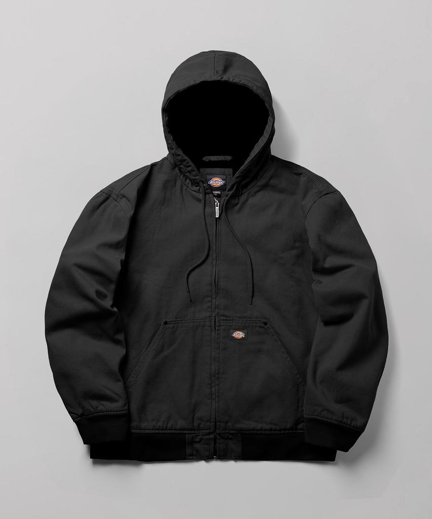 Dickies Черная бомбер-куртка с капюшоном из парусины