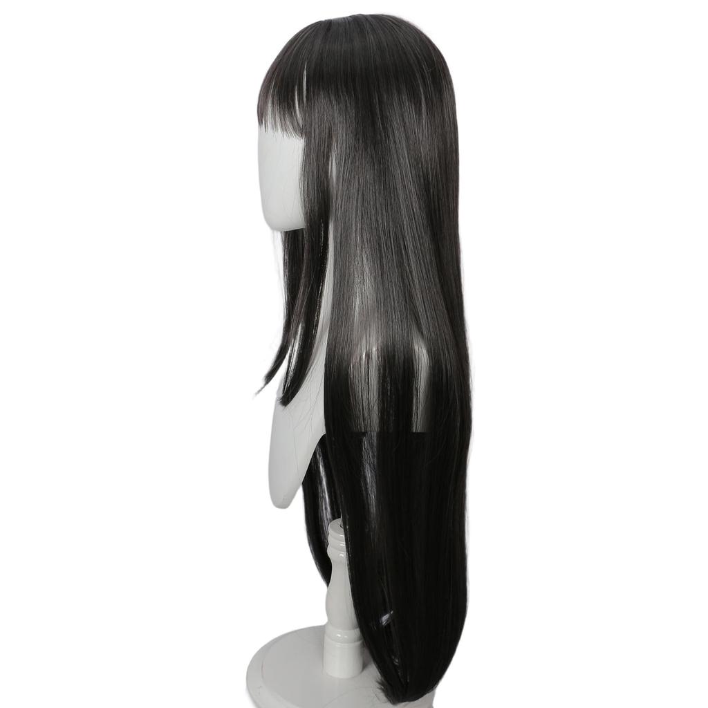 Linfairy Anime Cosplay Short Fluffy Wig for Women, Halloween Costume, Party, Cosplay (Black and Gray Mix)