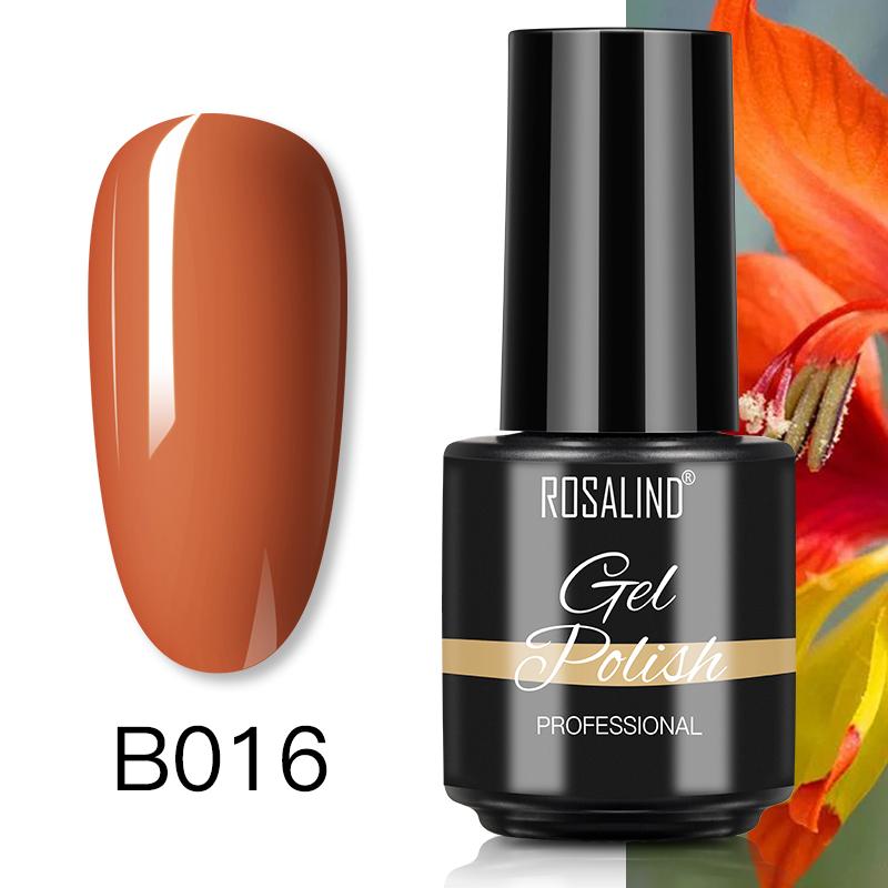 ROSALIND 7ml Soak Off Гель-лак яркий для дизайна ногтей LED / УФ-лампа