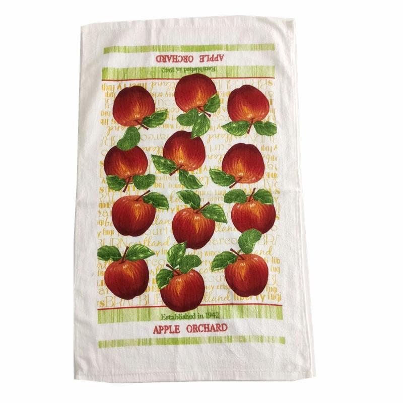 1Pc 41x64cm Thicken Flower Fruit Printed Cotton Kitchen Tea Towel Dish Cleaning Cloth Table Napkins Cooking Tool
