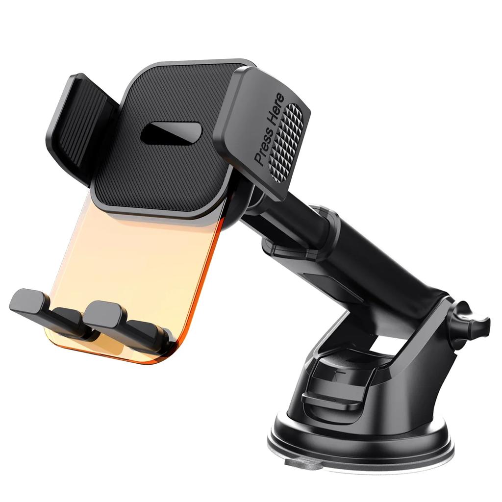 Car Cell Phone Holder Cellphone Mount for Dashboard Windshield Auto Dash Mobile iPhone Stand Support Clip Fit 4.7-7" Smartphone